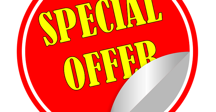 sign for special offer